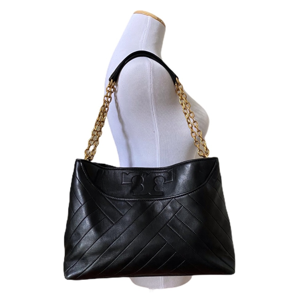 Tory Burch Large Alexa Lambskin Tote Handb…